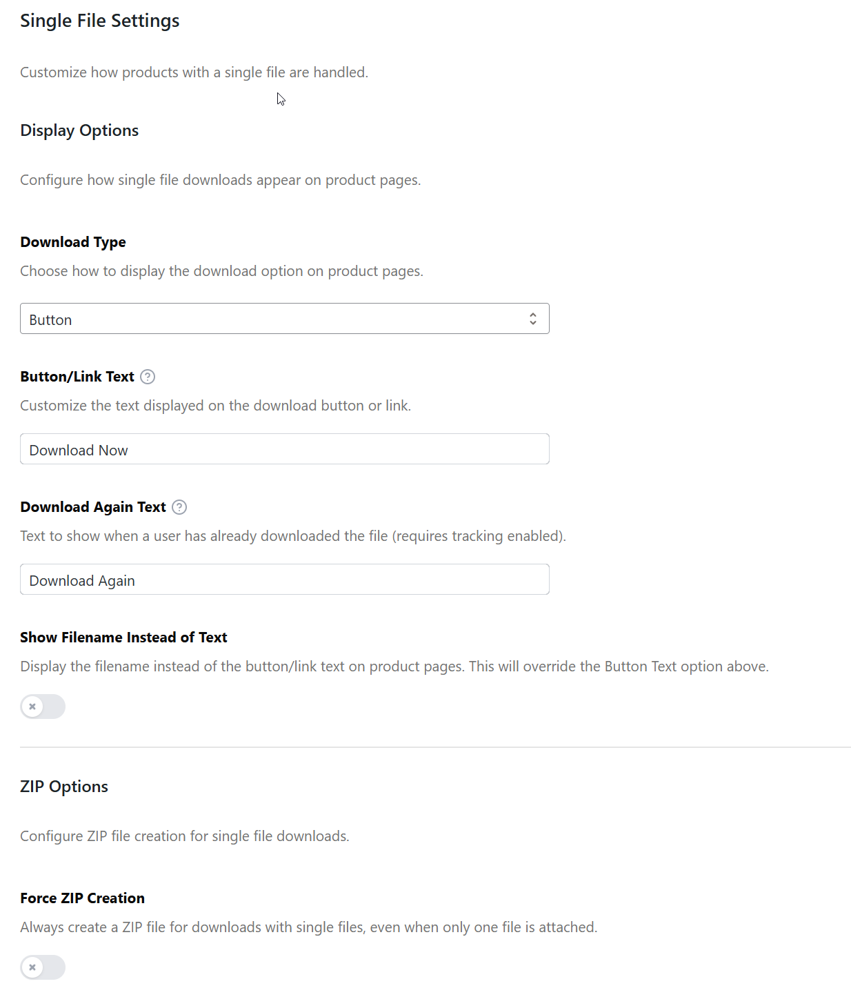 Placeholder: Screenshot of button display method